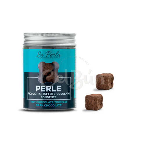 Perle Fondente - Tartufo di cioccolato fondente con Nocciola - 50 g